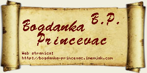 Bogdanka Prinčevac vizit kartica